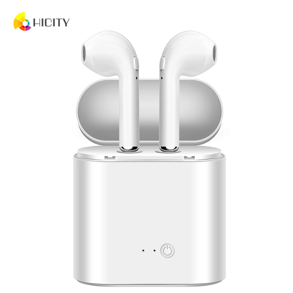 

i7s TWS Mini Bluetooth Earphone Wireless Earbuds Cordless in-Ear Headset Stereo Noise Cancelling with Charging Box Ear Phone