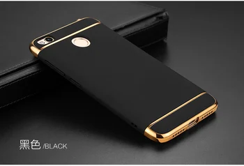 

XiaoMi redmi 4X case redmi 4X Pro cover Super Frosted Shield hard matte gold edge back cover free screen protector for redmi 4 X