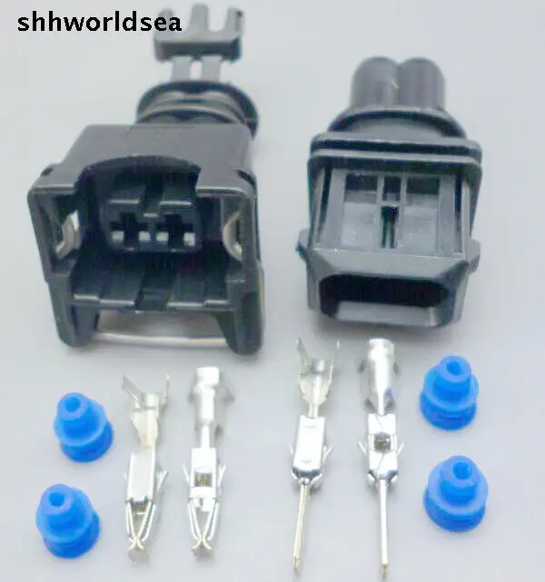 5 set EV1 Fuel Injector Plug Car Waterproof 2 Pin way Electrical Wire Connector Plug automobile Connectors