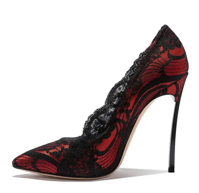 black lace shoes for ladies