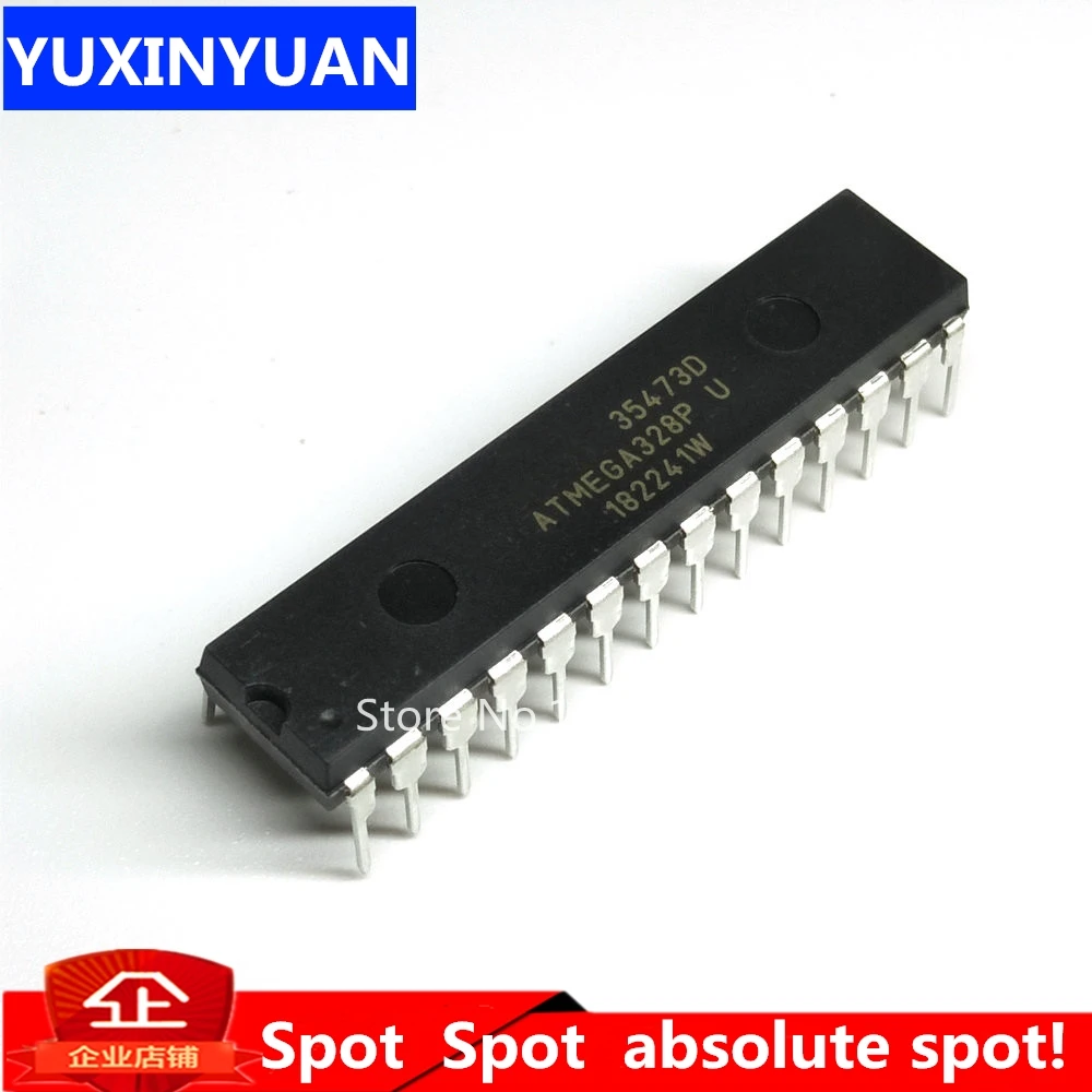 Чип YUXINYUAN ATMEGA328P-PU ATMEGA328 ATMEGA328P MCU AVR 32K 20MHz flash DIP-28 1 шт | Электронные компоненты и