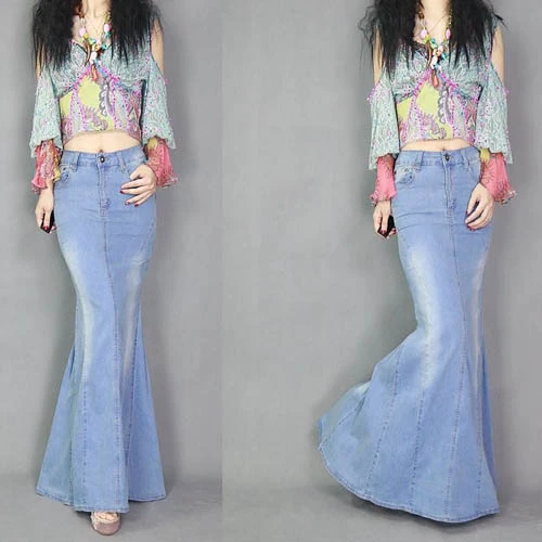 maxi blue jeans