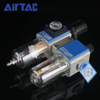 

1/4" Pneumatic Filter Air Treatment Unit Pressure Reducing Valve Air Regulator Compressor GFC20008F1 AirTac