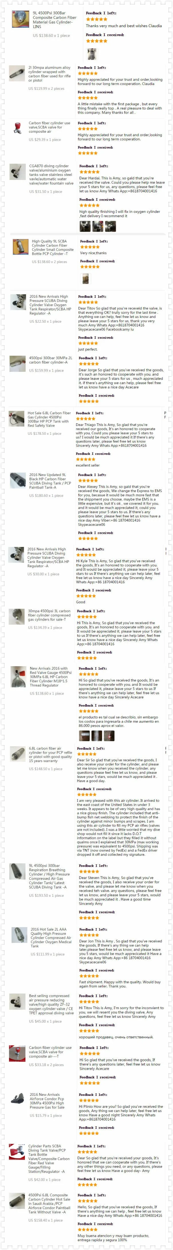 AC1090 paintball equipment Carbon fiber composite cylinder/air bottle/CO2 gas bottle High Pressure for PCP Air Gun Drop Shipping interconnected smoke alarms