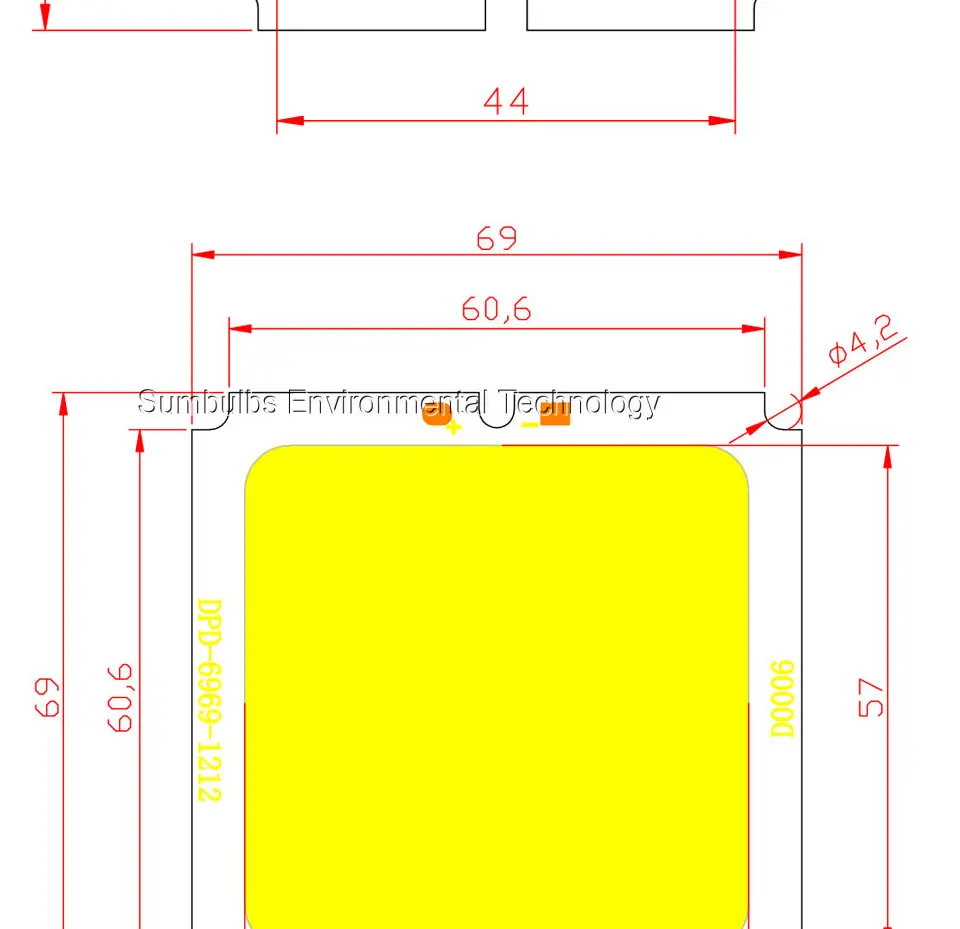 20W 30W COB LED Light 69MM 56MM Square Chip On Board Light Source Lamp for Downlight Floodlight Super Bright DC 36V 40V (2)
