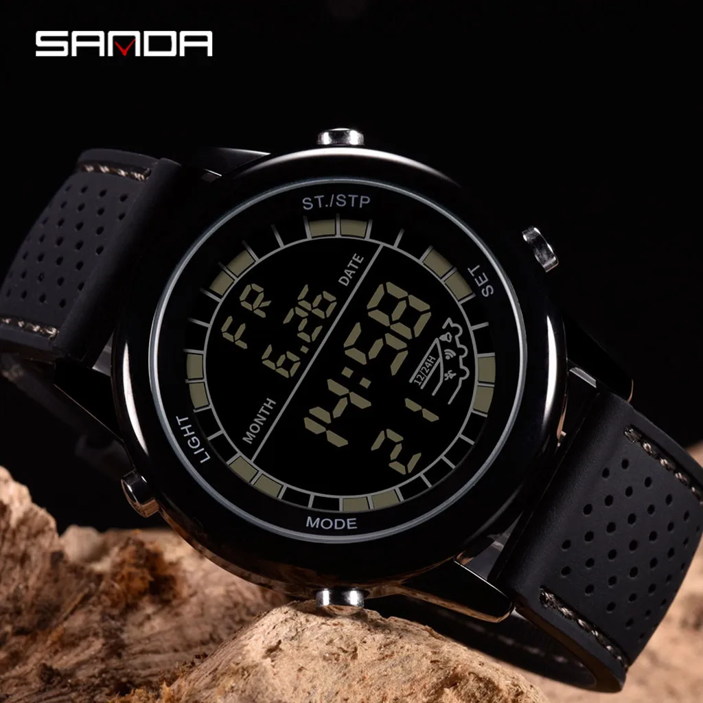 Men Electronic Wrist Watches Waterproof Dual Display Analog Digital LED sport watch Electronic digital Watch gifts Men's wrist