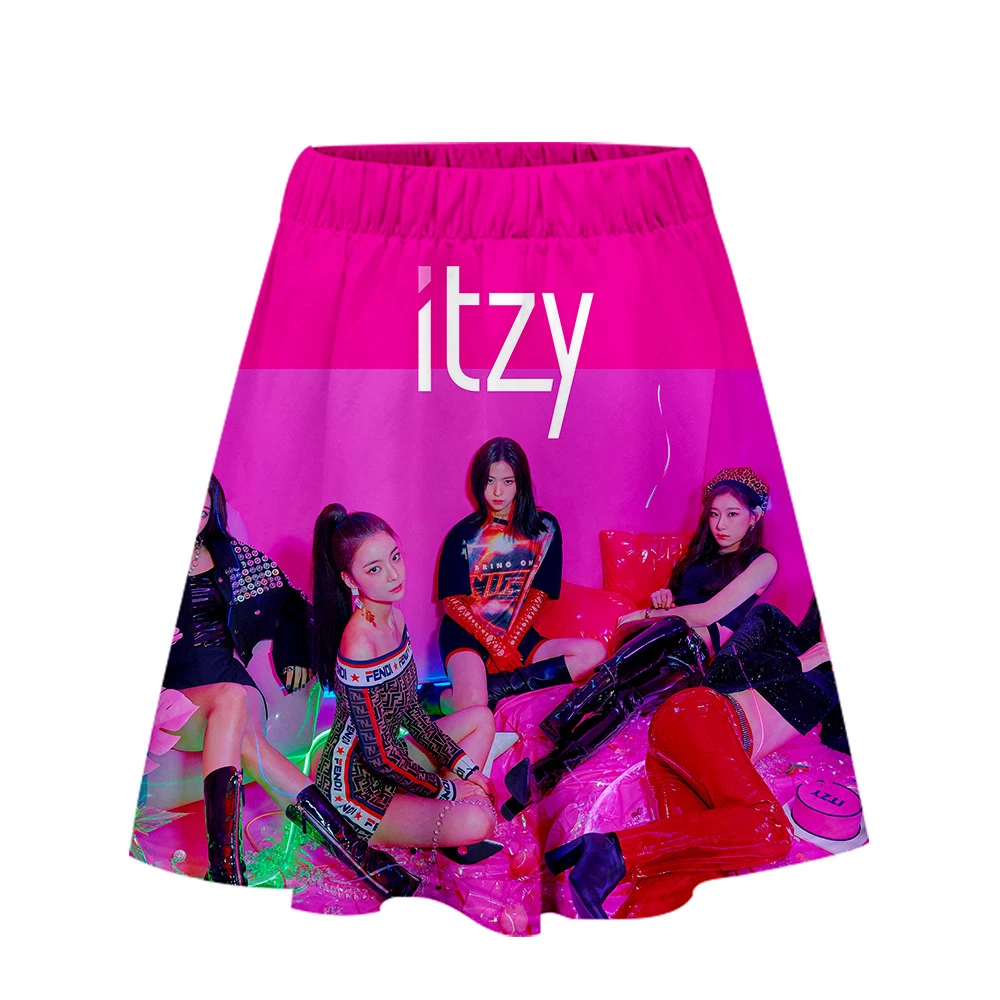 Itzy Idol 3D Short skirt suit Beautiful Girl Casual New Style Fashion Kpop Comfortable | Женская одежда