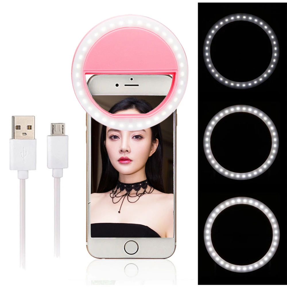 Kogngu 2018 Usb شحن إضاءة السليفي حلقة الصمام مصباح الهاتف المحمول عدسة Selfie LED مصباح حلقة فلاش كاميرا هاتف خلوي العدسات ضوء Kogngu 2018 Usb شحن إضاءة السليفي حلقة الصمام مصباح الهاتف المحمول عدسة Selfie LED مصباح حلقة فلاش كاميرا هاتف خلوي العدسات ضوء