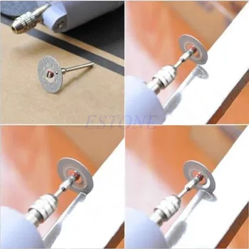 

1 Set 5PCS 22mm Mini Cutting Discs Sharp Rotary Diamond Disks Tools With A Rod