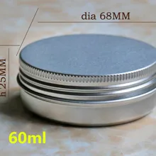 20 штук 60 г круглая алюминиевая упаковку косметика jar помада Pill крем контейнер бальзам для губ, ремесла, пустой горшок дело