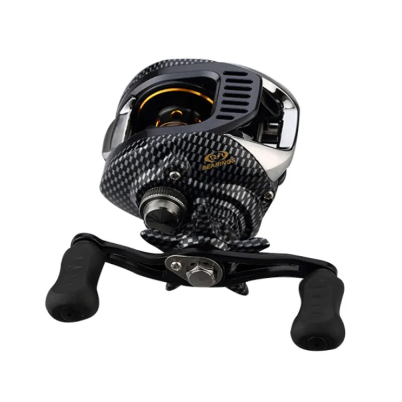 6.3:1 Baitcast Fishing Reel 13 Bearing Large Line Capacity Lightweight Left-handed Right-handed Bait Casting Fishing Wheel Tool