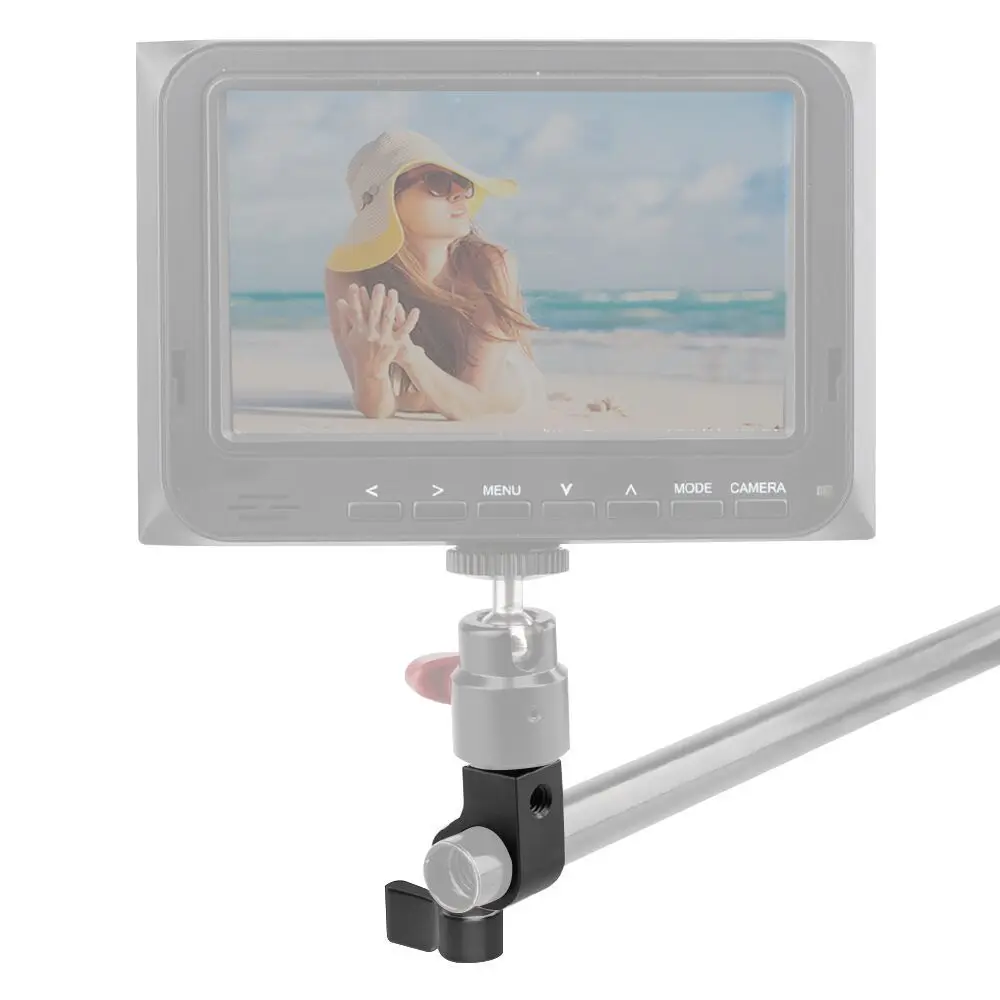 CAMVATE 1/4 &quotРезьбовое крепление рельсовый блок стержень зажим 15 мм DSLR Риг поддержка
