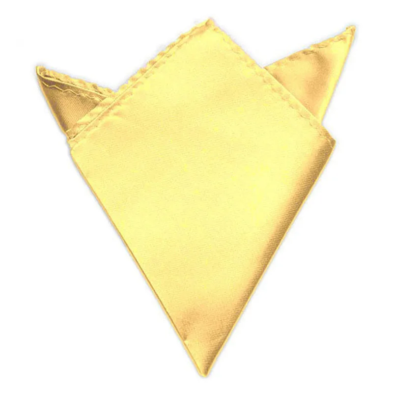gold color Распродажа мужские атласные однотонные простые костюмы Свадебный квадратный Карманный вечерние платок повязка на голову шейный шарф браслет полотенце - Цвет: gold color