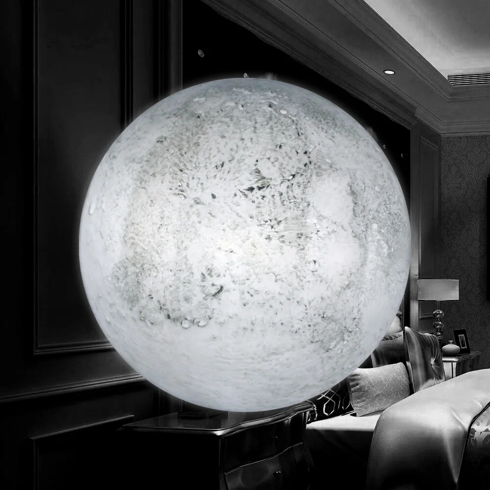 Indoor LED Night Lamp 6 Kinds Phase of the Wall moon Lamp With Remote