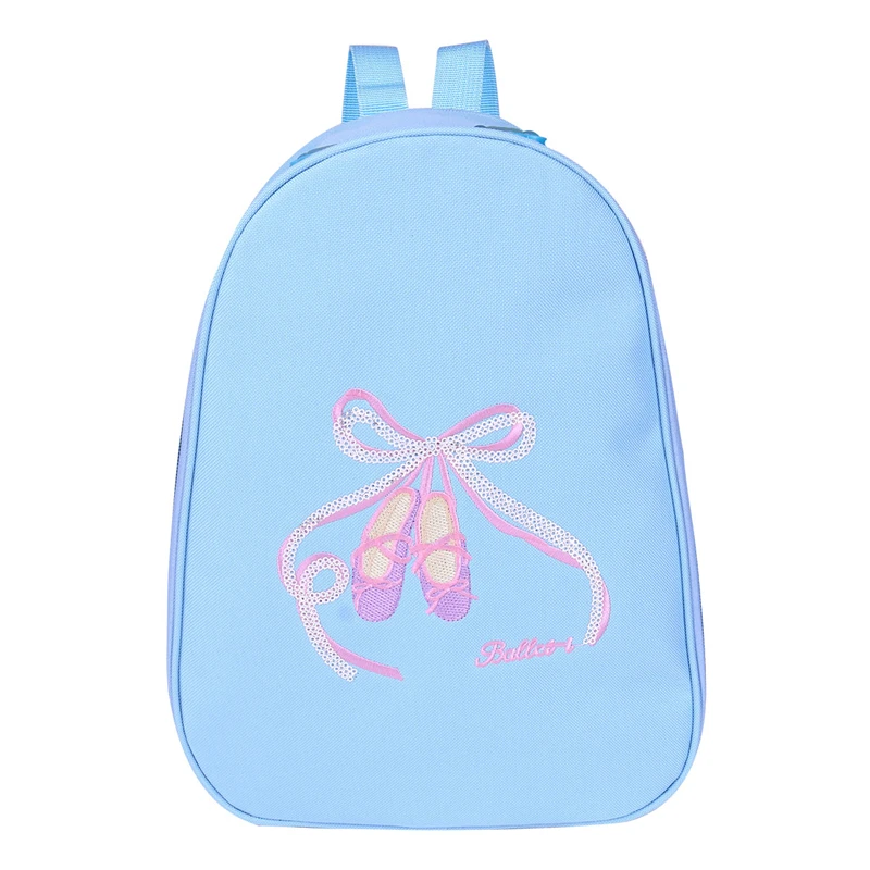 IIXPIN/Детские Балетные сумки для девочек; рюкзак; обувь с открытым носком; вышитая сумка через плечо; балерина; гимнастические сумки для девочек; Балетные сумки - Цвет: Light Blue