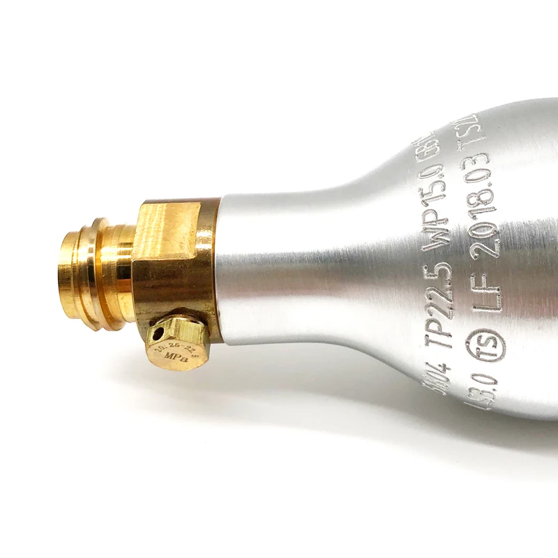 Новая бутылка для газировки CO2 цилиндр 15 МПа/150 бар/2250PSI серебристый