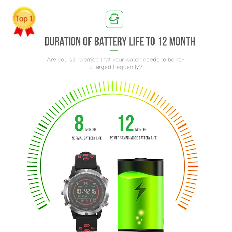 smart watch with longest battery life