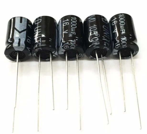 50pcs 1000uF 16V 8x12mm Brand New 16V1000uF Aluminum Electrolytic