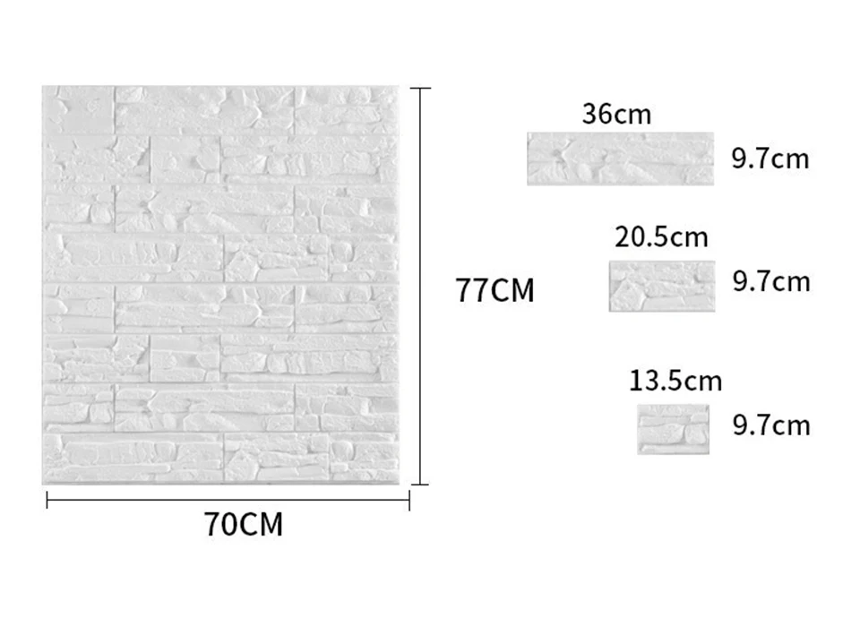 Декор для гостиной, телевизора, спальни, 3D Наклейка на стену, водостойкие самоклеющиеся обои для детской комнаты, наклейки на стену из кирпичного камня