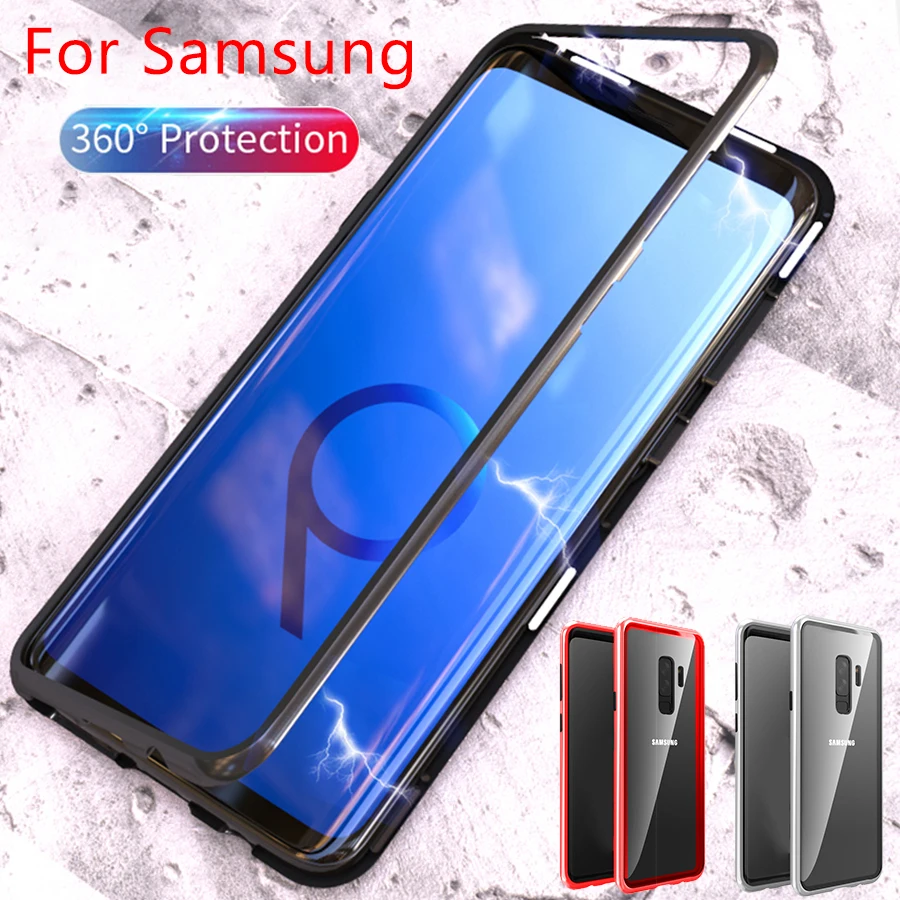 

Phone Case For samsung s 8 plus Coque galaxy s8 s9plus note 8 9 Cases Filp Magnetic Cover samsug s 9 9s Protective Fundas Bumper