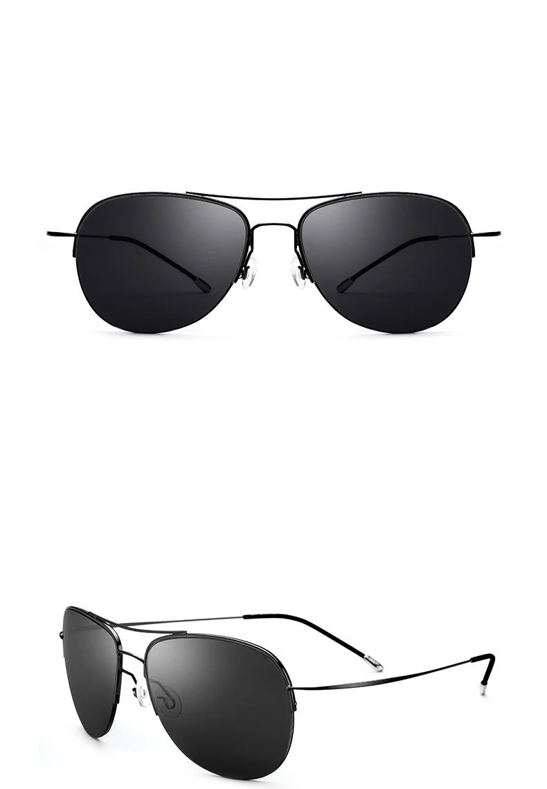 Эластичный мужской брендовый дизайнерский ультра-светильник из титанового сплава, мужской светильник, безрамные авиационные солнцезащитные очки для женщин, распродажа 8617