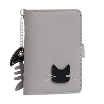 

Women Short Wallet Card Holder Soft Leather Chain Bag Small Card Wallets Animal Pattern Card Pack Coin Purse 708