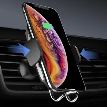 10W Qi Wireless Car Charger Mount Gravity Air Vent Phone Holder For iPhone XS Max Samsung S9 Xiaomi MIX 2S Huawei Mate 20 Pro