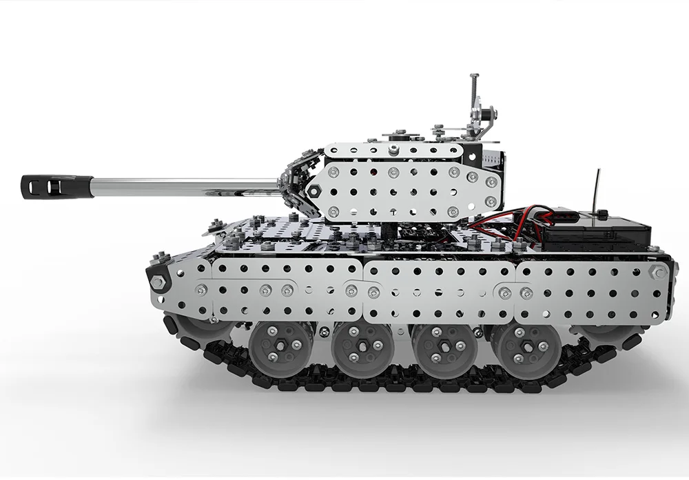 Новое поступление, комплект танков из нержавеющей стали с дистанционным управлением, набор военных танков, набор кирпичей, совместимых с моделями строительных блоков