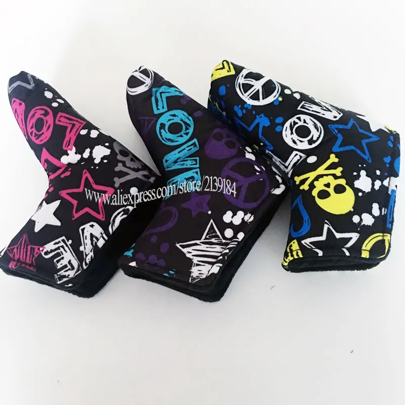 Чехол для гольфа Cooyute skull PU T Golf Putte head Cover унисекс многоцветный кожух для головки клюшки для гольфа