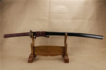 

Japanese Handmade katana samurai sword collection Folding steel Damascus Full Tong Sharp copper tsuba seppa clay craft