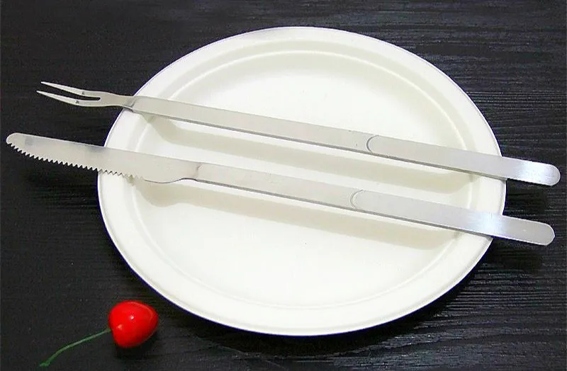 Нержавеющая сталь ножик для барбекю и вилка для барбекю инструменты для приготовления пищи аксессуары Кухня обеденный барный инвентарь