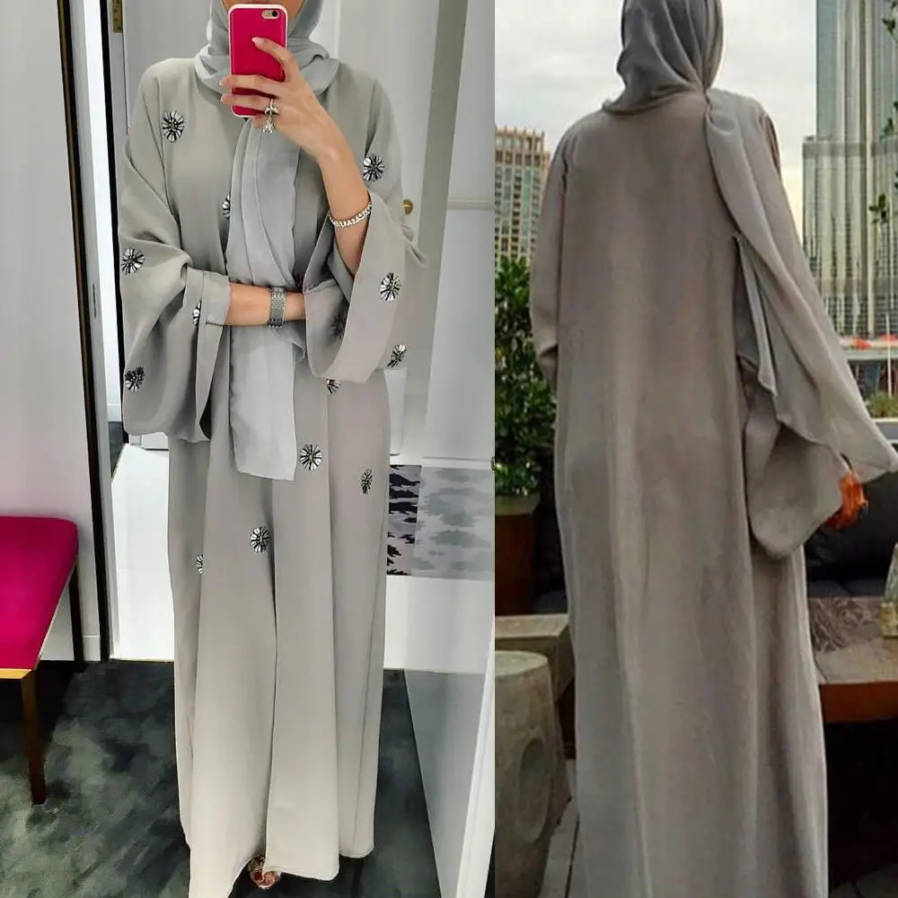 

Abaya Femme Kimono Kaftan Robe Dubai Islam Muslim Hijab Dress Abayas Caftan Marocain Qatar Oman Turkey Elbise Ramadan Clothing