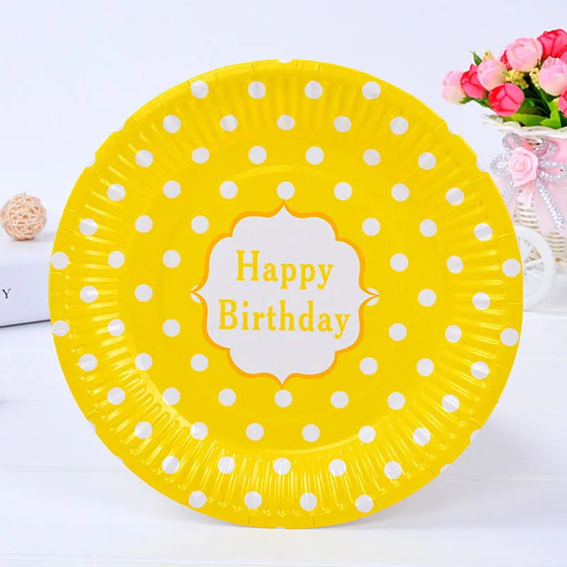 6 шт. одноразовые бумажные тарелки 18 см|kids birthday party supplies|party suppliesbirthday supplies |