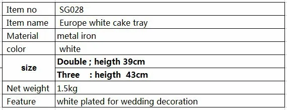 2 шт./компл. современная Европейская металлическая железная белая подставка для торта, бытовая техника для фестивалей, Свадебная подставка для торта инструменты для торта SG028