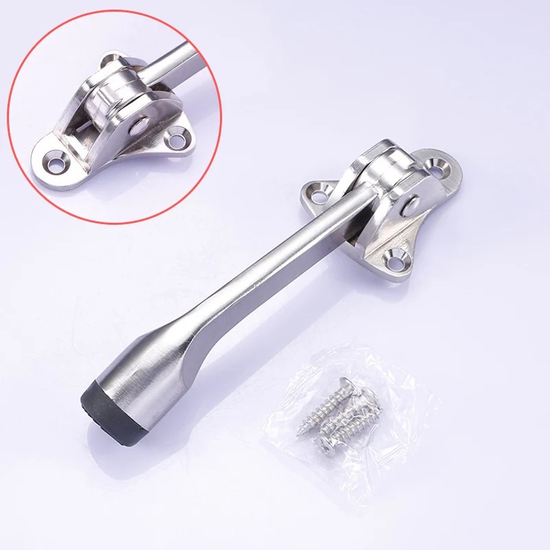 

Universal Door Stopper Set Zinc Alloy Rubber Wall Protetor Doors Stop Holder for Kitchen Bedroom CLH@8
