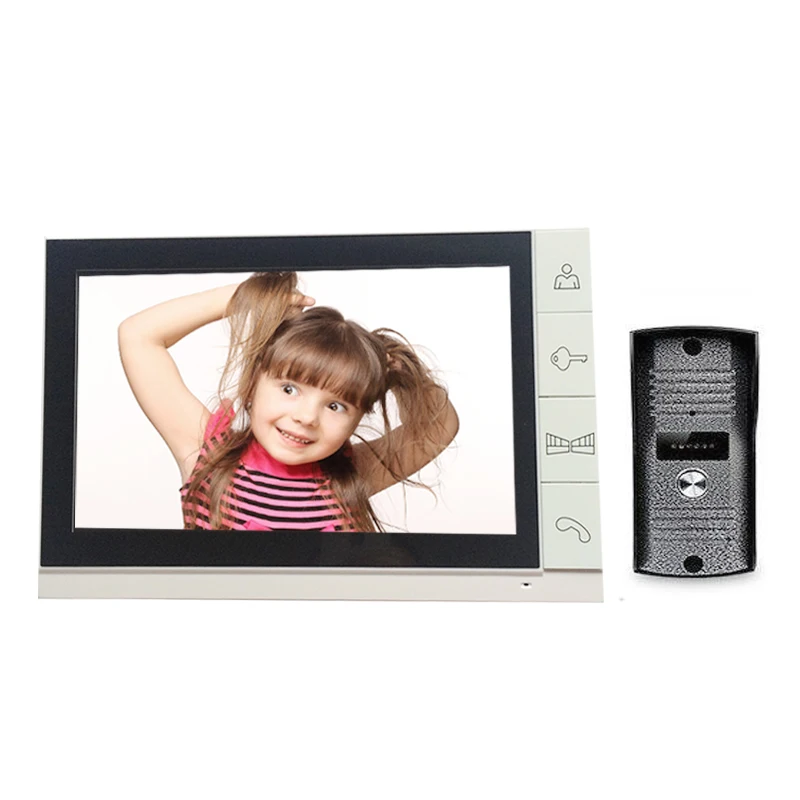 

9 Inch Color LCD Video Door Phone Intercom System video citofono Support Standby Video Record with IR camera