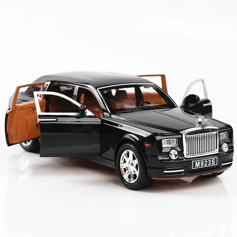 

Big!1:24 Alloy Model Phantom Car Model Sound Light Boy's Toy Car Six Open Doors Simulation Kid's Toy Simulation Engine Car Trunk