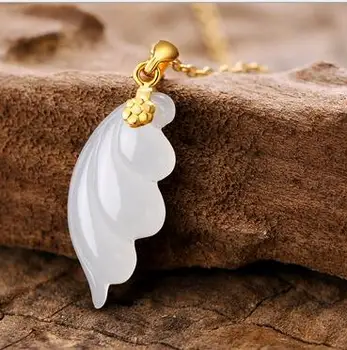 

Children's style white angel wings modelling elegant female style pendant necklace