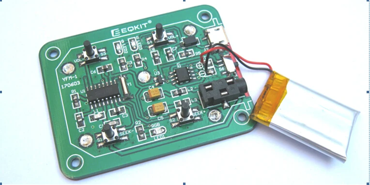 76 МГц-108 МГц беспроводной стерео FM радио комплект аудио приемник PCB FM модуль наборы обучения электроники для Diy