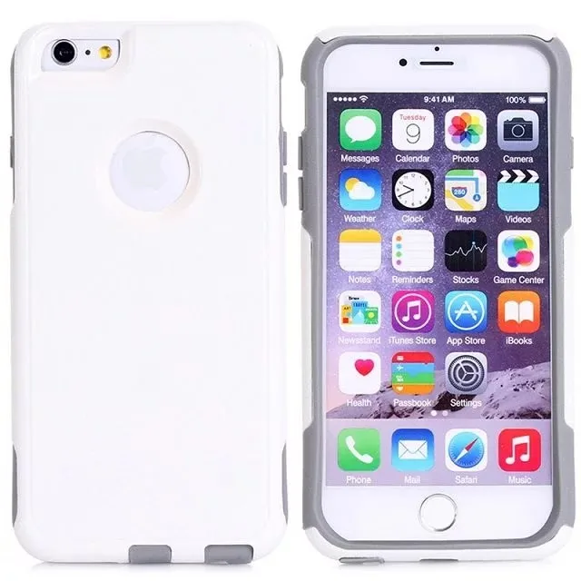 DHL жесткий пластиковый чехол для iphone 6 plus 6s plus, пластик+ ТПУ 2 в 1 чехол для iphone 6 plus 6s plus 100 шт./партия