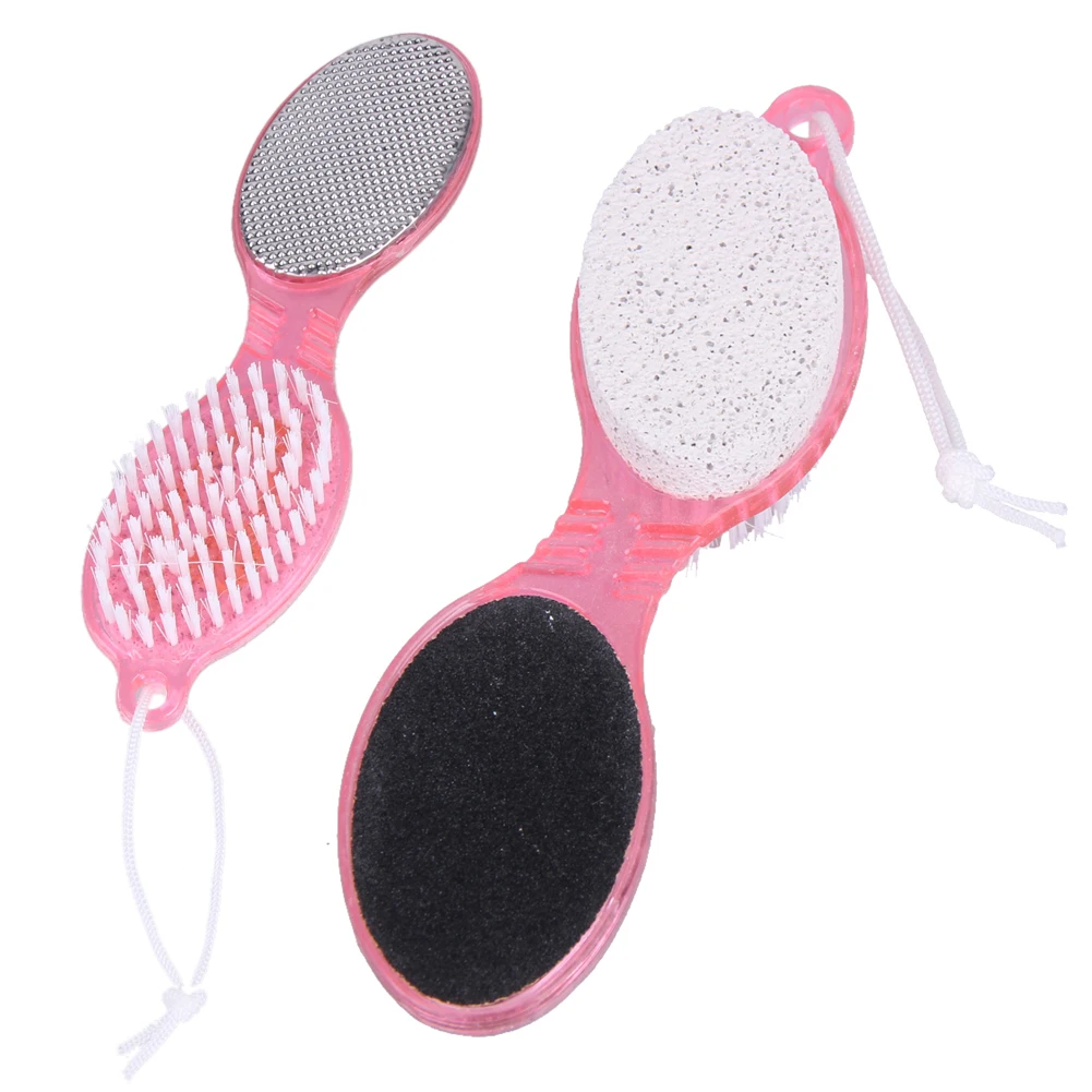 

4 IN 1 Foot Care Callus Brush Pumice Scrubber Pedicure Exfoliate Remover Multifunctional Brush Feet Care Tool Skin Care