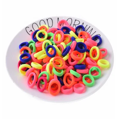 

Fashion 50pcs/lot Candy Colored Quality Elastic Ponytail Holders Accessories Girl Women Rubber Bands Tie Gum(Mix Color) H07