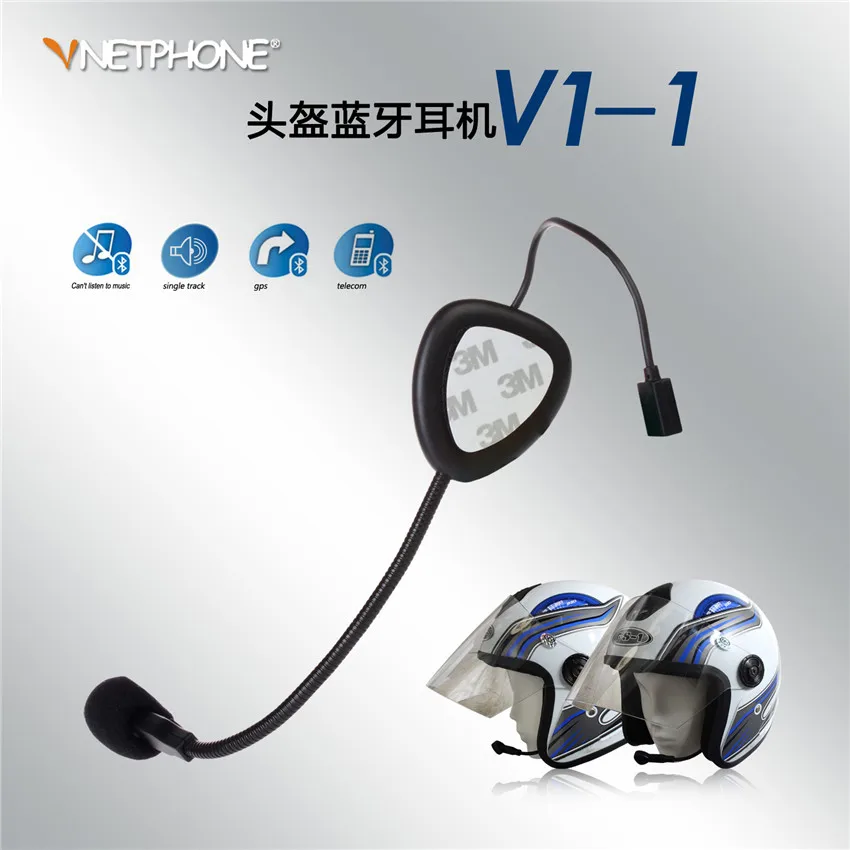 

Motorcycle V1-1 Bluetooth Helmet Headset intercom moto Interphone Wireless Handsfree Call Sport Speaker intercomunicador