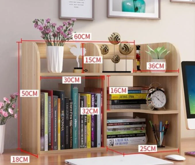 cheap Multipurpose Desk commodity shelf Household bookcase Desk bookshelf Portable Storage Rack