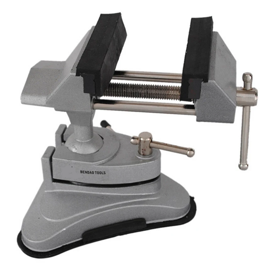 Universal Light Bench Vise Aluminum Alloy Mini Table Vise 360 Degree Rotation Suction Cup Bench Clamp for DIY Craft Mold 2