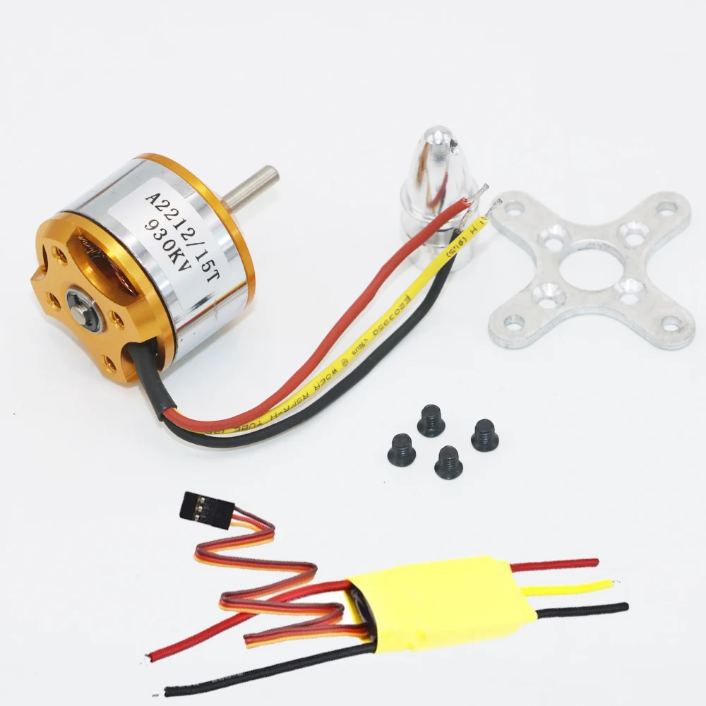 XXD A2212 KV930 KV1000 KV1400 KV2200 KV2700 Brushless Outrunner Motor XXD 30A ESC for RC Aircraft