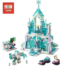 Lepin Anna Elsa Gelo Sonho Romântico Castelo 25002 Blocos de Construção do Modelo Cinderela Castelo Da Princesa 25006 set Cidade Legoings Amigos