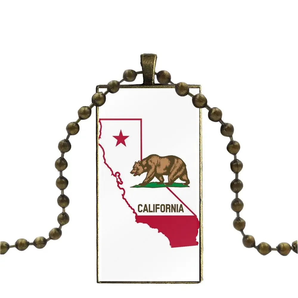 Медведь California флаг Республики для подарка на Рождество Брендовое ювелирное