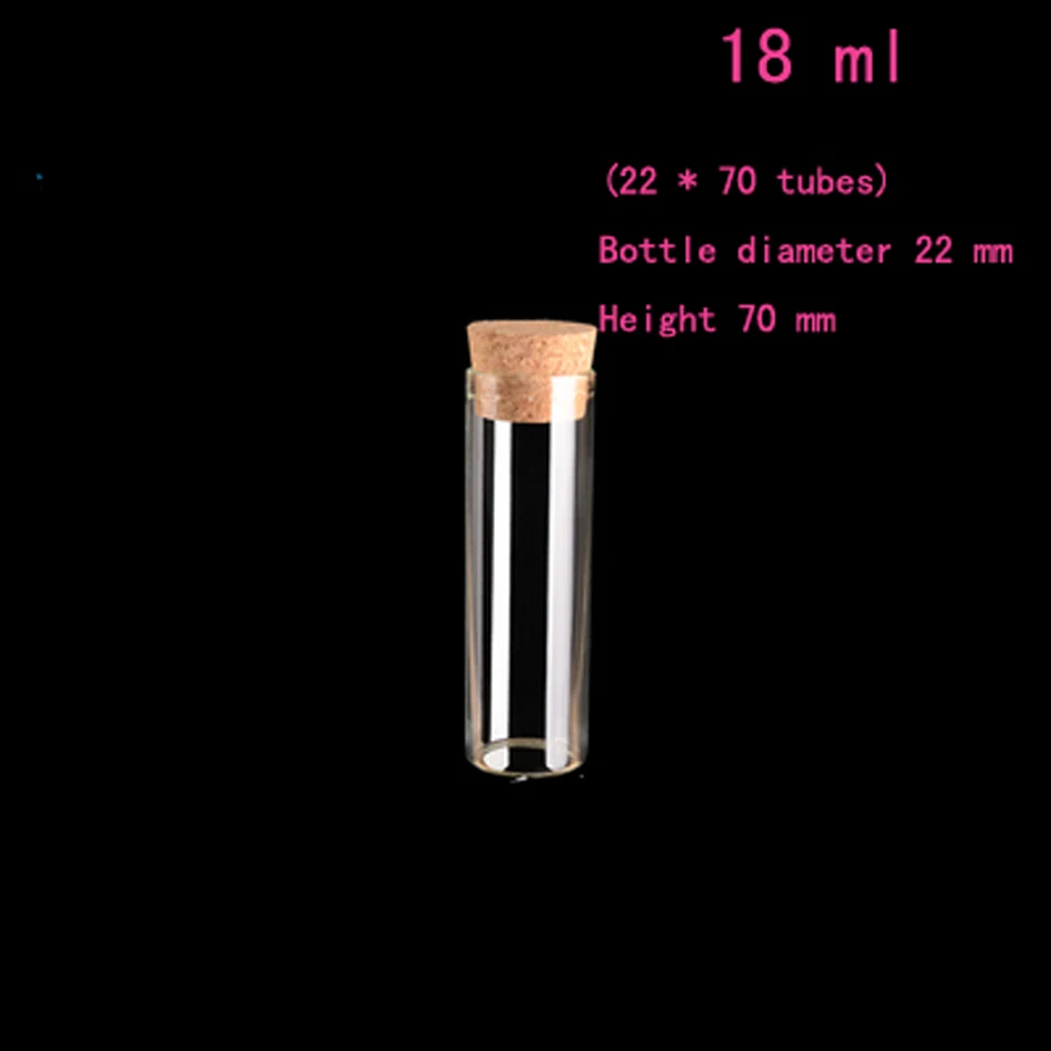 50 шт/партия 4 мл 5 мл 6 мл 18 мл 22 мл тюбики диаметром 22 мм Желая бутылка, крышки для флаконов-кулонов для украшения