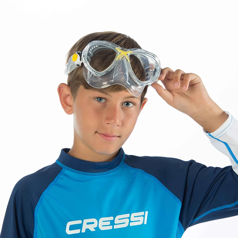 Детский комплект для подводного плавания Cressi MAREA JR MINIDRY с аквалангом фотомаска